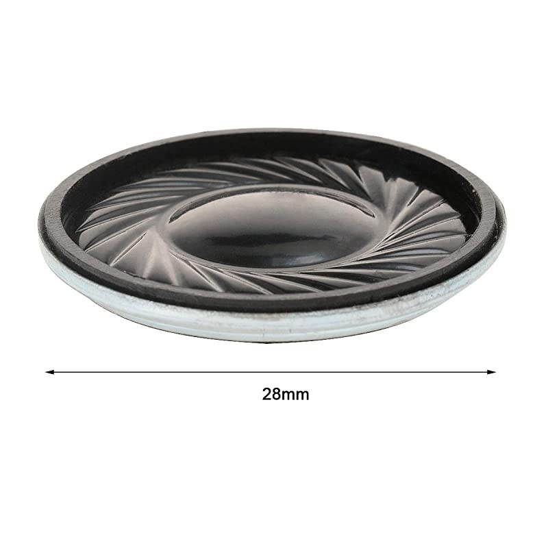 2W 8 Ohm Micro Internal Speaker Magnet Loudspeaker 28mm Dia Round Metal Shell Wire DIY Slim PC Laptop4Pcs