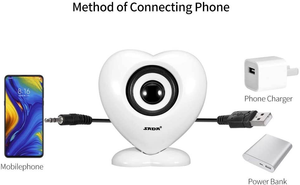 Docooler V-188 Digital Speaker Mini 3.5mm Wired Speaker Portable USB-Powered Speaker 3W Output for Mobile Phone Laptop Computer