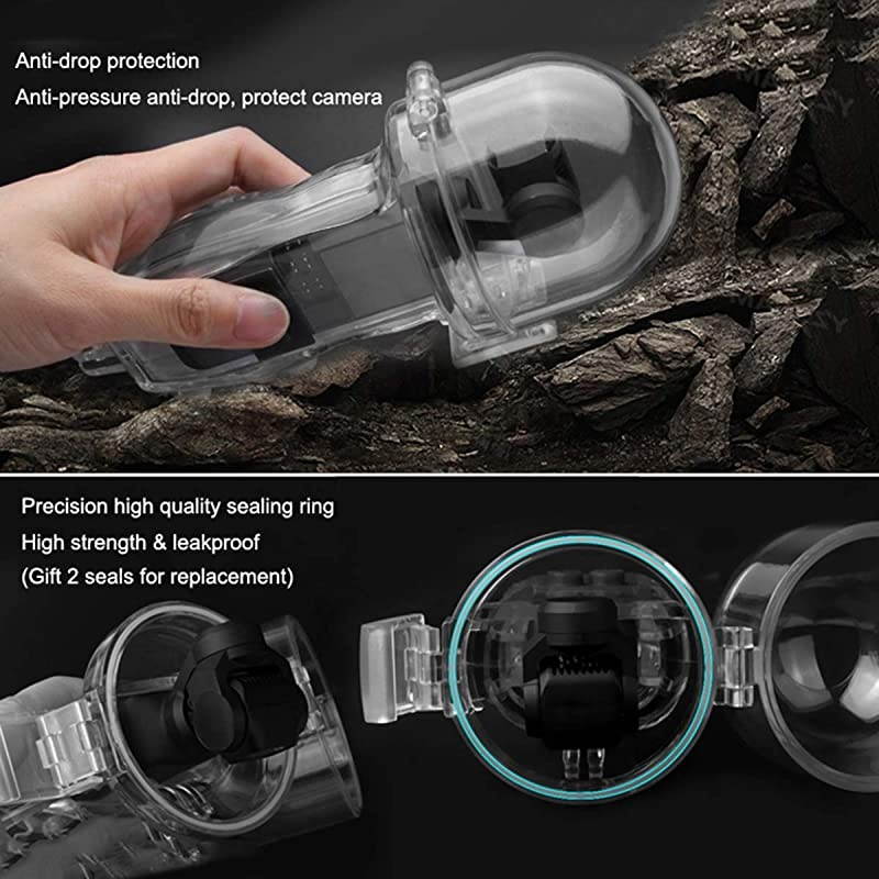 Upgraded Diving Waterproof Case Protective Housing Cover with Control Button for DJI OSMO Pocket Accessories