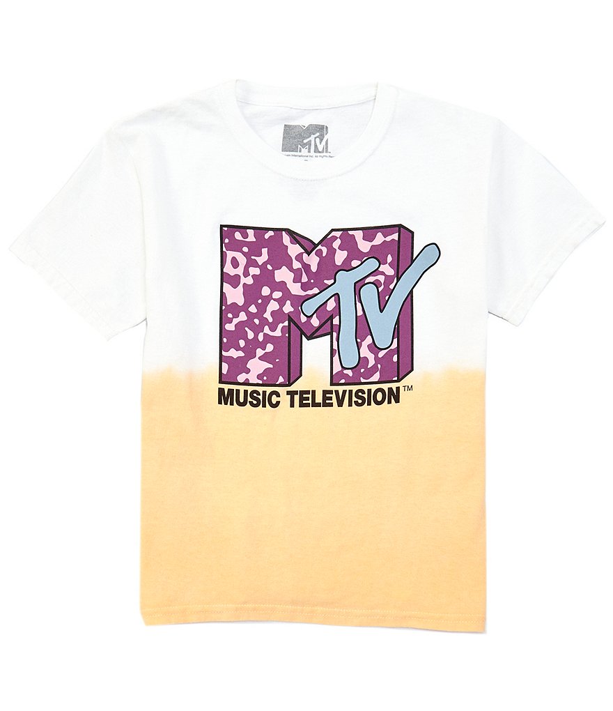 MTV Big Girls 7-16 Short-Sleeve Logo Ombre Tee