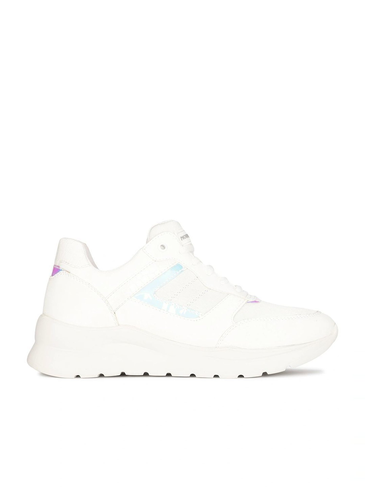 North Star by Bata Women's NASH White Ankle High Sneakers