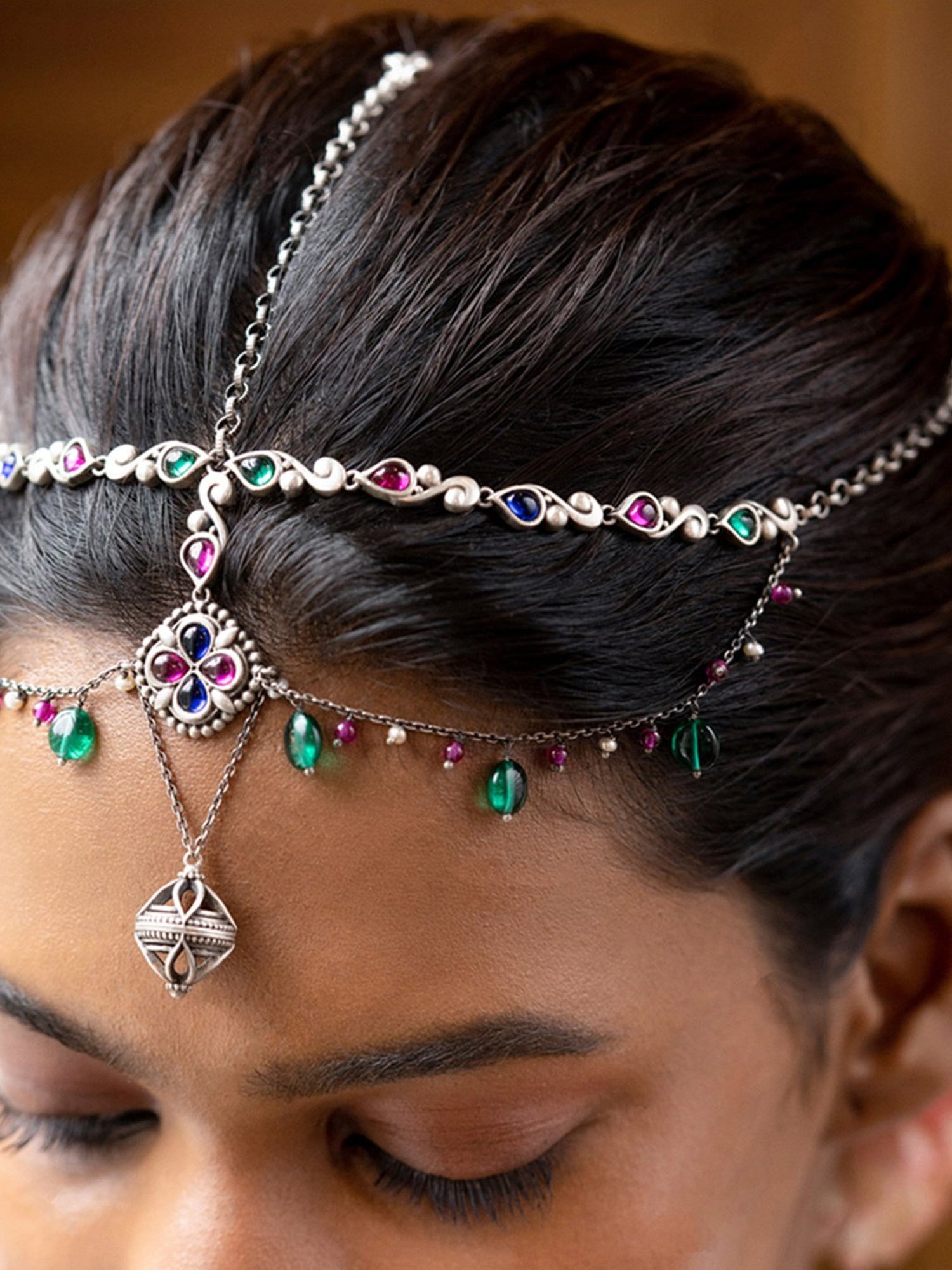 Shaya 92.5 Sterling Silver Feeling Suhino Matha Patti for Women