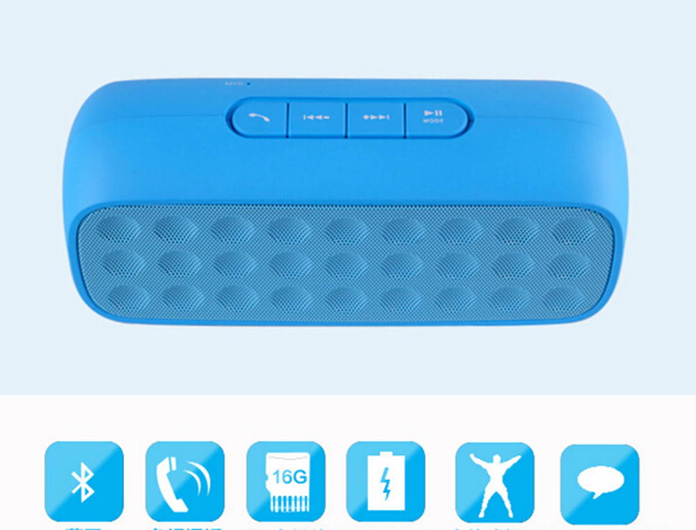 TOLEDA TLS23 Wireless Outdoor HIFI Bluetooth Speaker Loudspeakers Mini Music Sound Box for Phone MP3 Computer