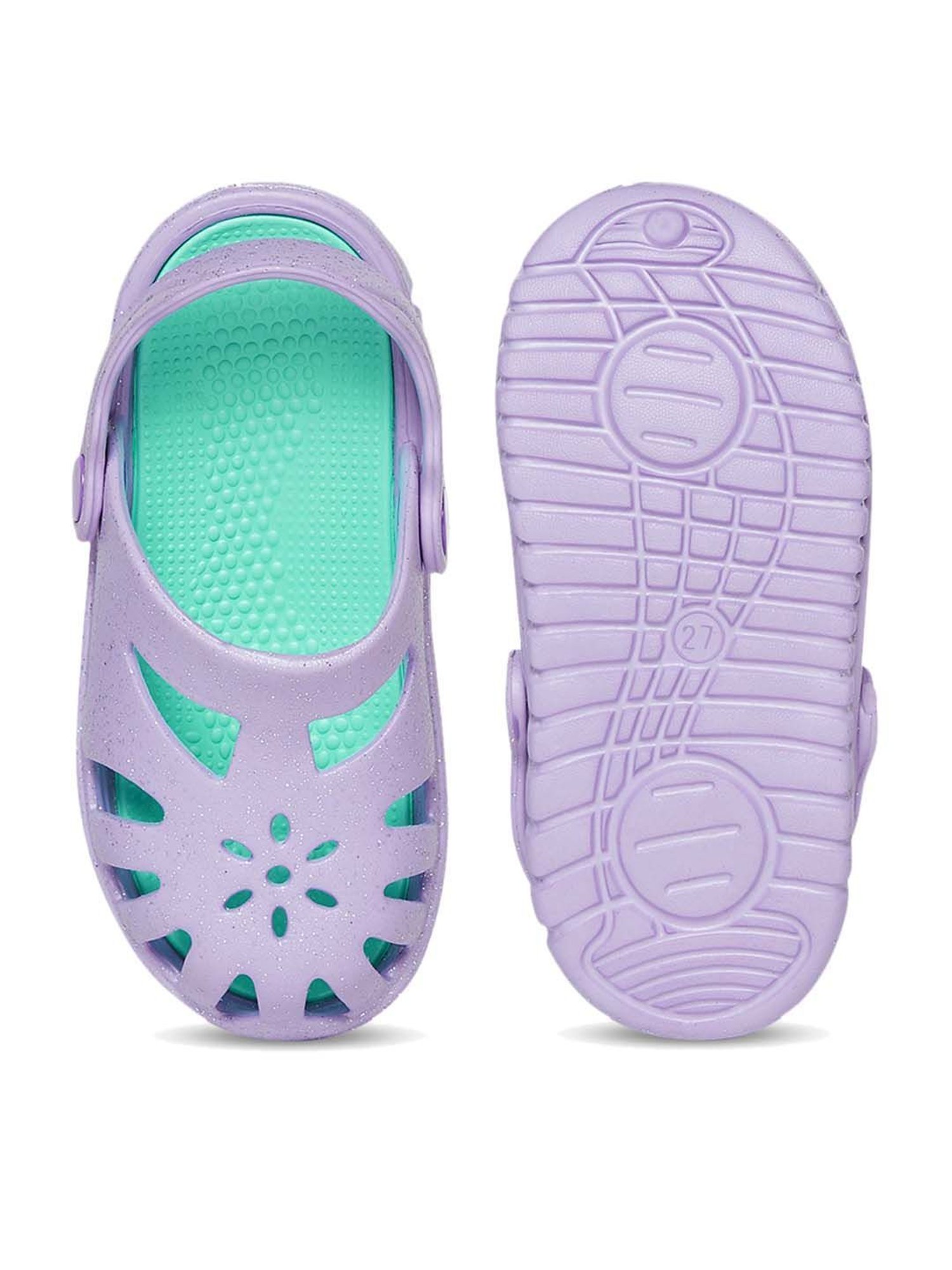 Passion Petals Kids Pink Sling Back Clogs