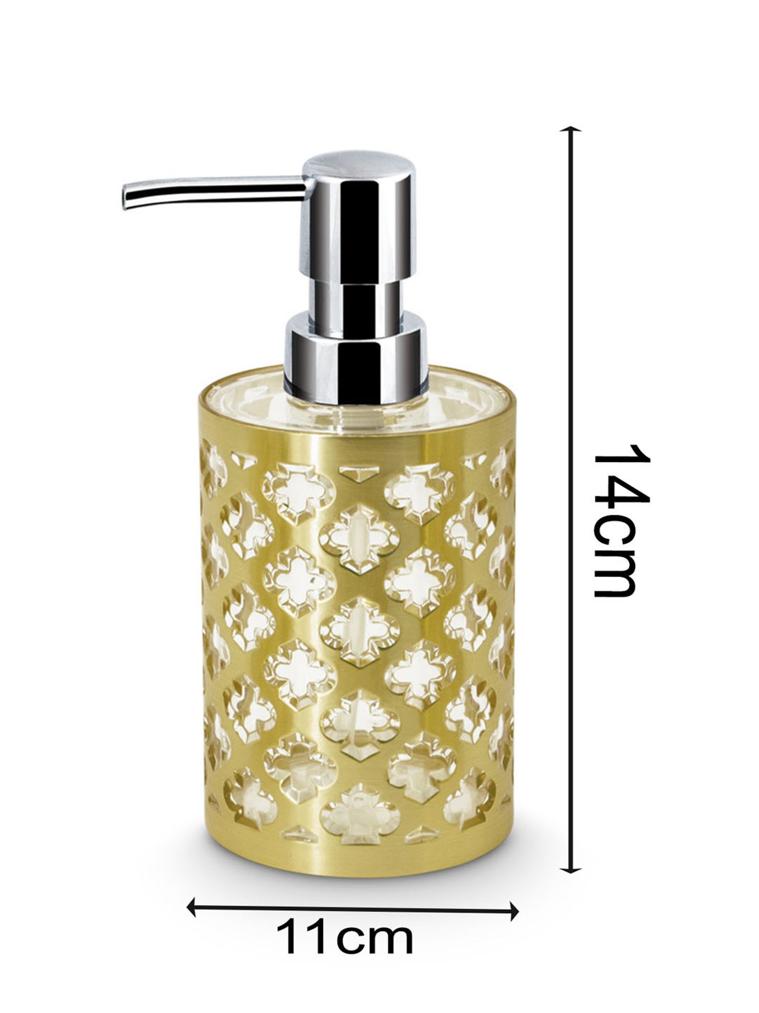 Freelance Gold Polyresin Set of 4 Bathroom Accessories