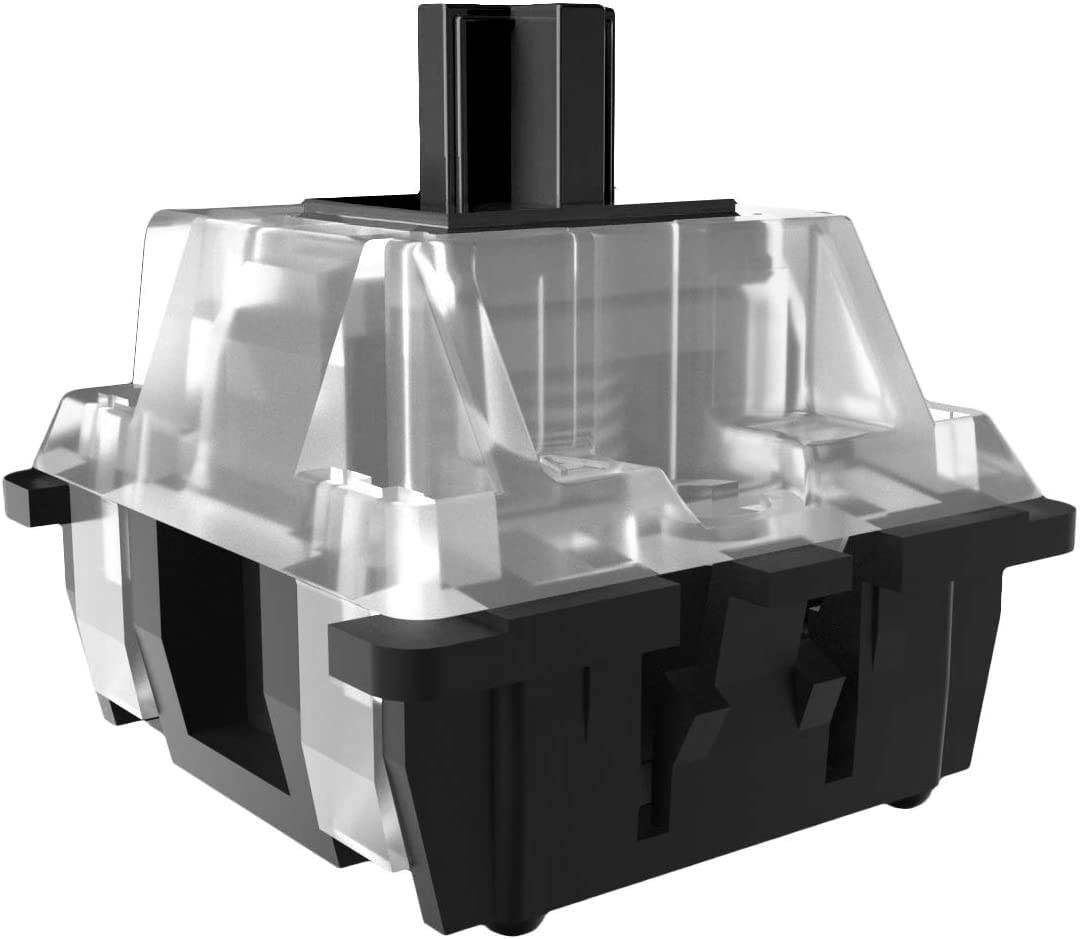 Gateron Optical Black Switch DIY Replaceable Switches for Mechanical Gaming Keyboard (10 PCS) (Black)