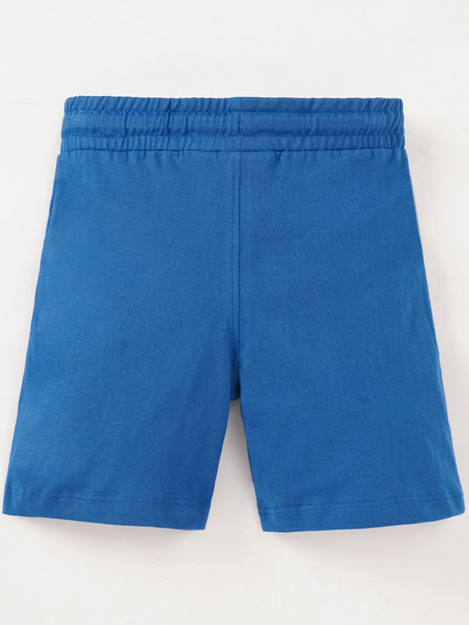 Ed-a-Mamma Kids Blue & Red Cotton Printed Shorts (Pack of 2)