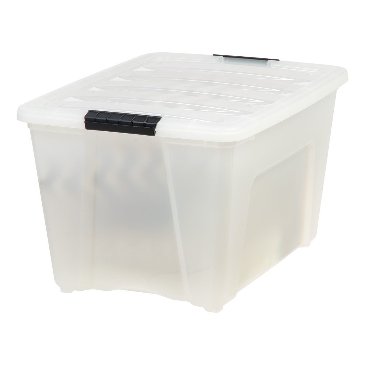 IRIS USA, Inc. TB-56D 53 Quart Stack & Pull Box, Multi-Purpose Storage Bin, 6 Pack, Pearl