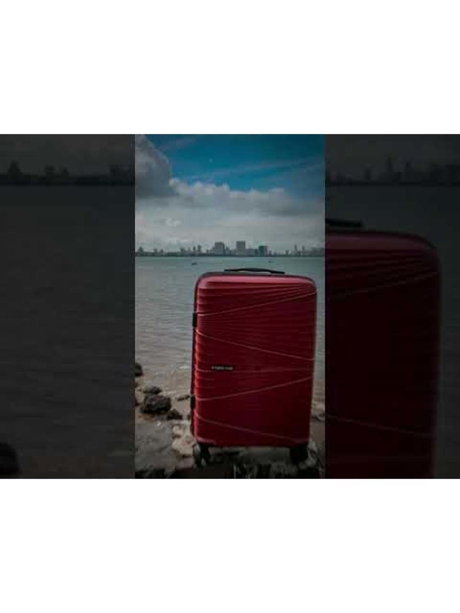 Nasher Miles Mumbai Hard-Sided Polypropylene Luggage Set of 3 Purple Trolley Bags (55, 65 & 75 cm)