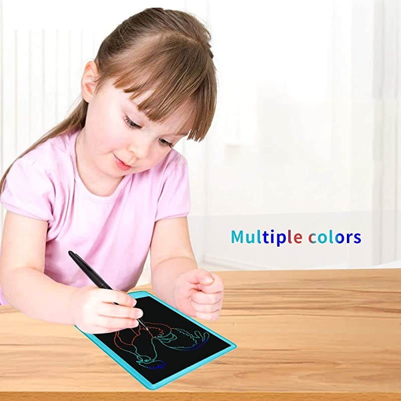 LCD Writing Tablets for Kids 10 inch Colorful Screen Electronic Drawing Pads Writing Board Drawing Tablet Doodle Board Writing Tablets Blue