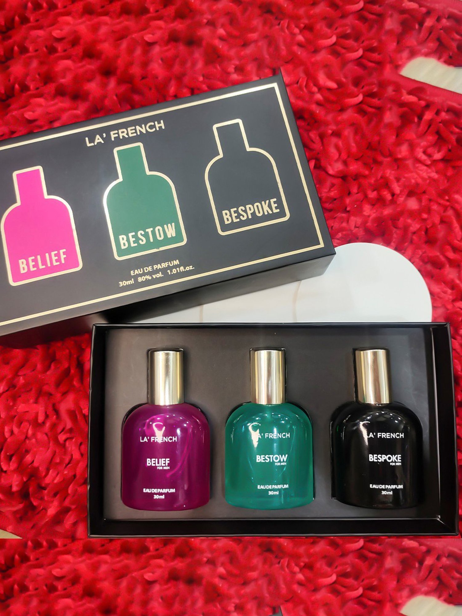 La'french Belief, Bestow & Bespoke Eau de Parfum Gift Set for Men