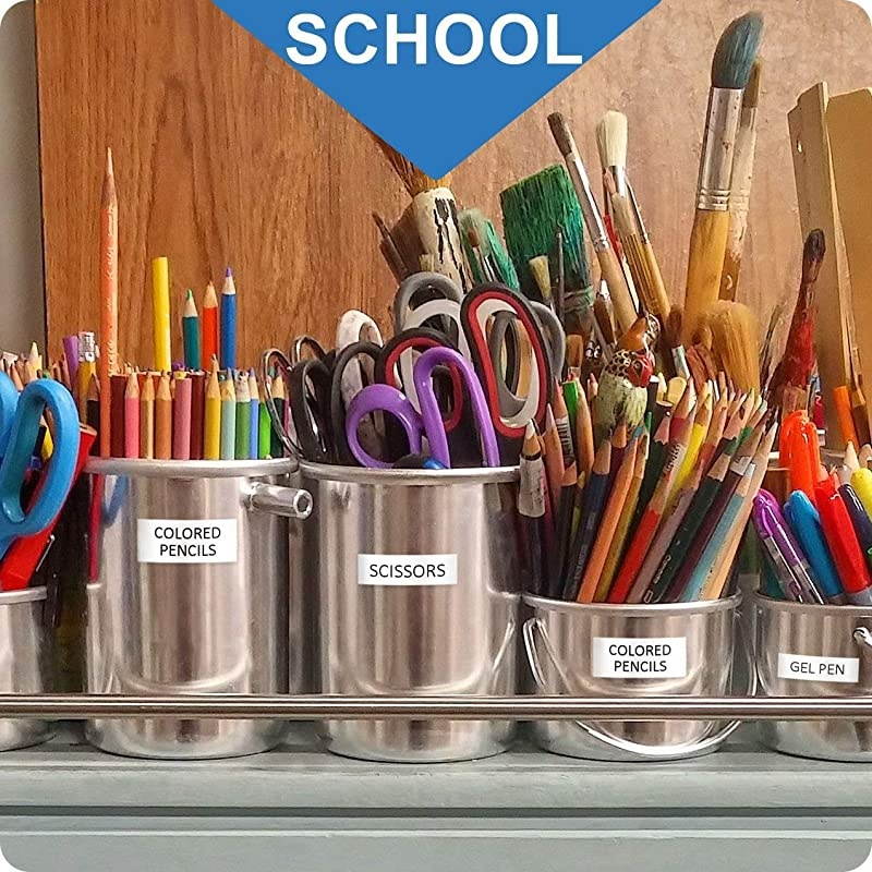 Compatible Tape Replacement for DYMO LetraTag White Paper Refill 91330 10697 12quot x 13 12mm x 4m Black on White Maker Tape for dymo Letra Tag LT100H Plus Printer 5Pack