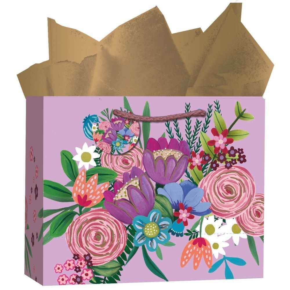 Lang Companies,  Floret Medium Gift Bag by Eliza Todd