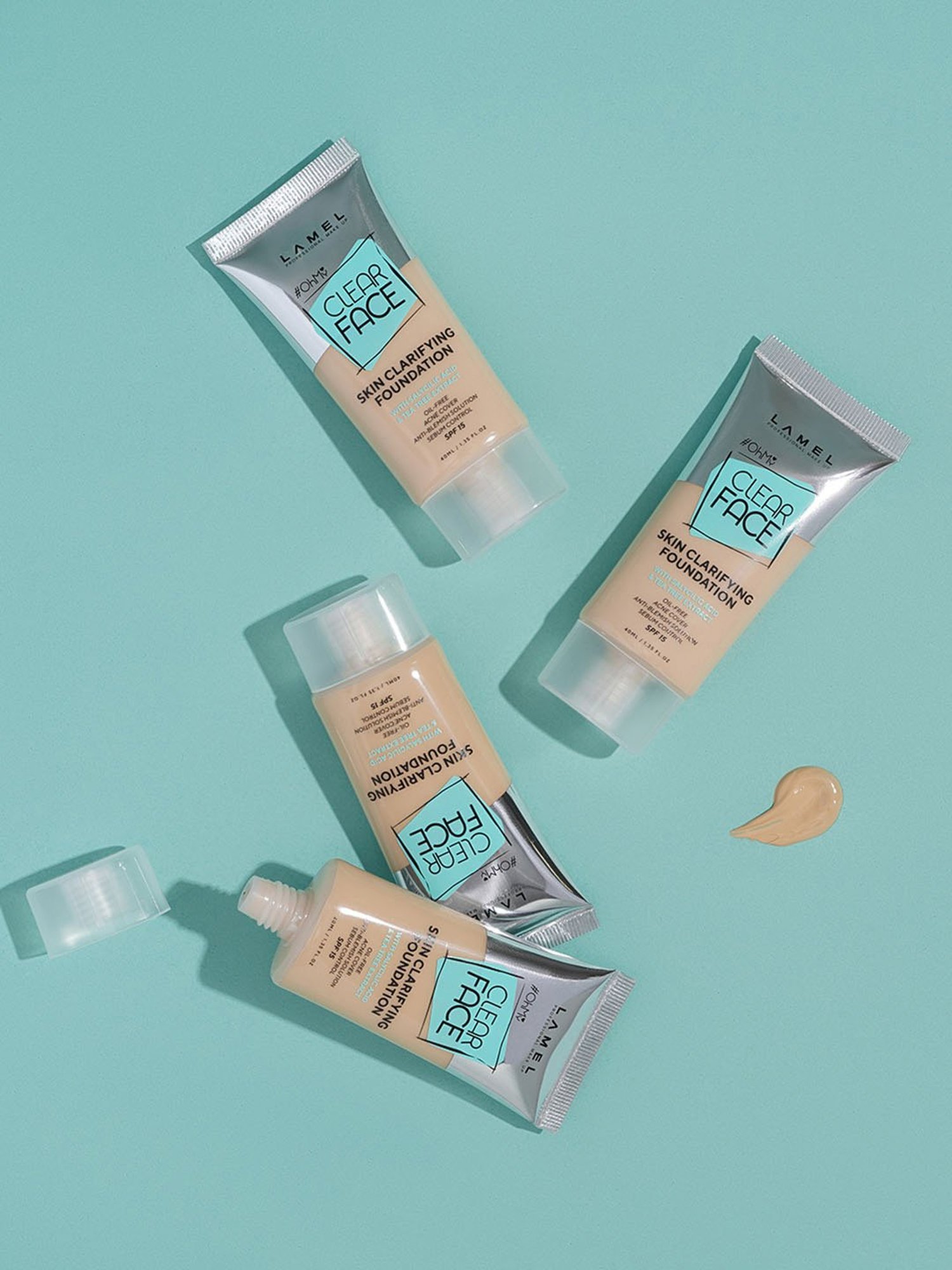 Lamel Oh my Clear Face Foundation SPF 15 402 Deep Beige - 40 ml