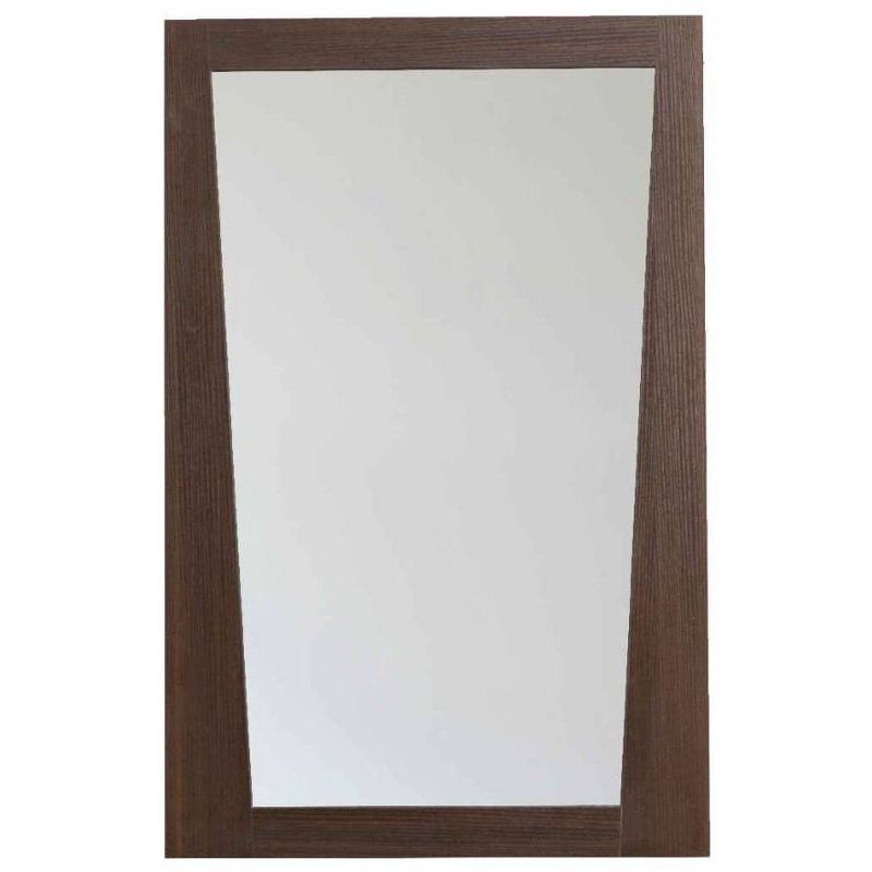 21.5" Modern Plywood Melamine Mirror Dark Brown - American Imaginations