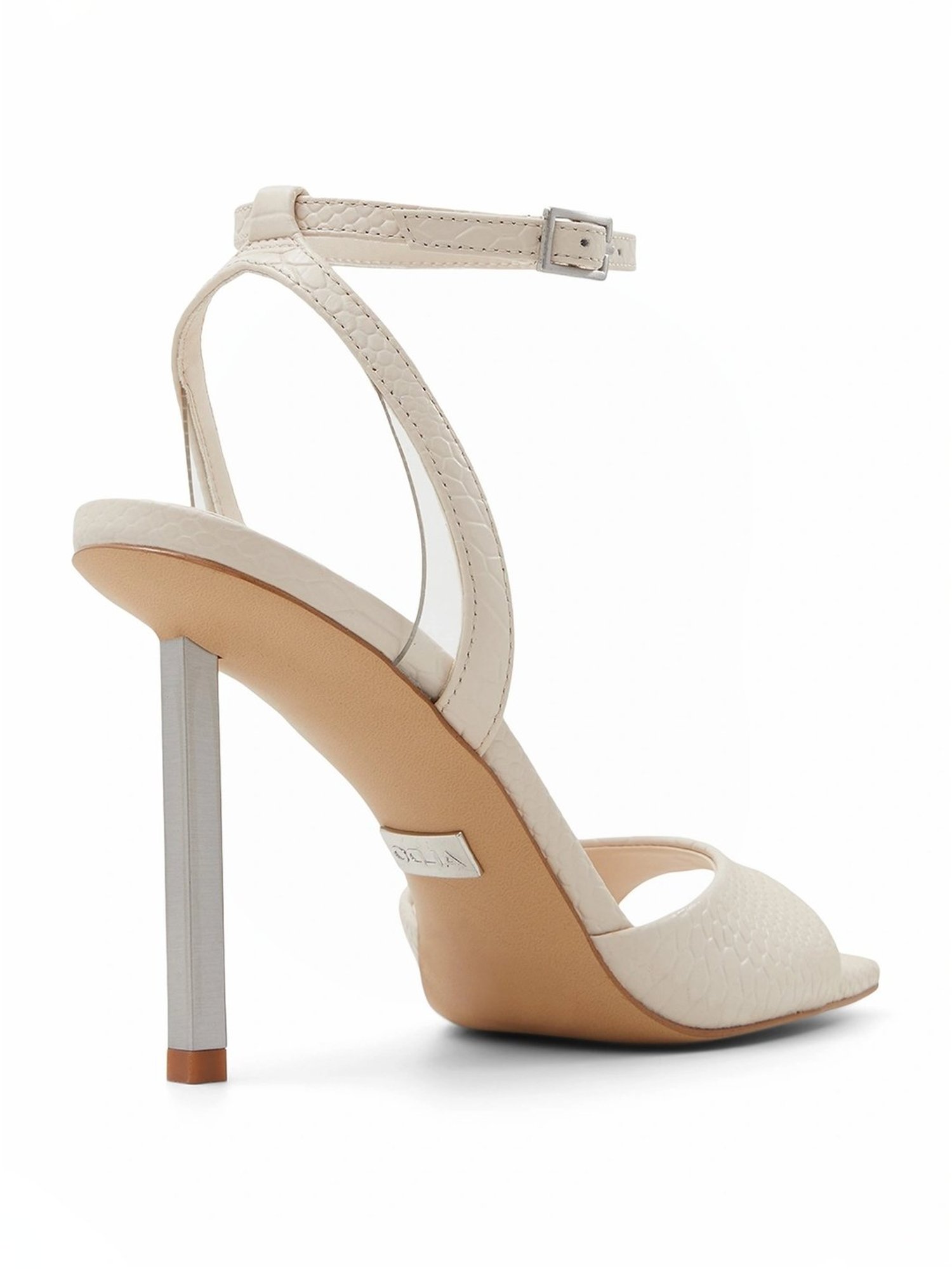 Aldo Women's Lettie Beige Ankle Strap Stilettos
