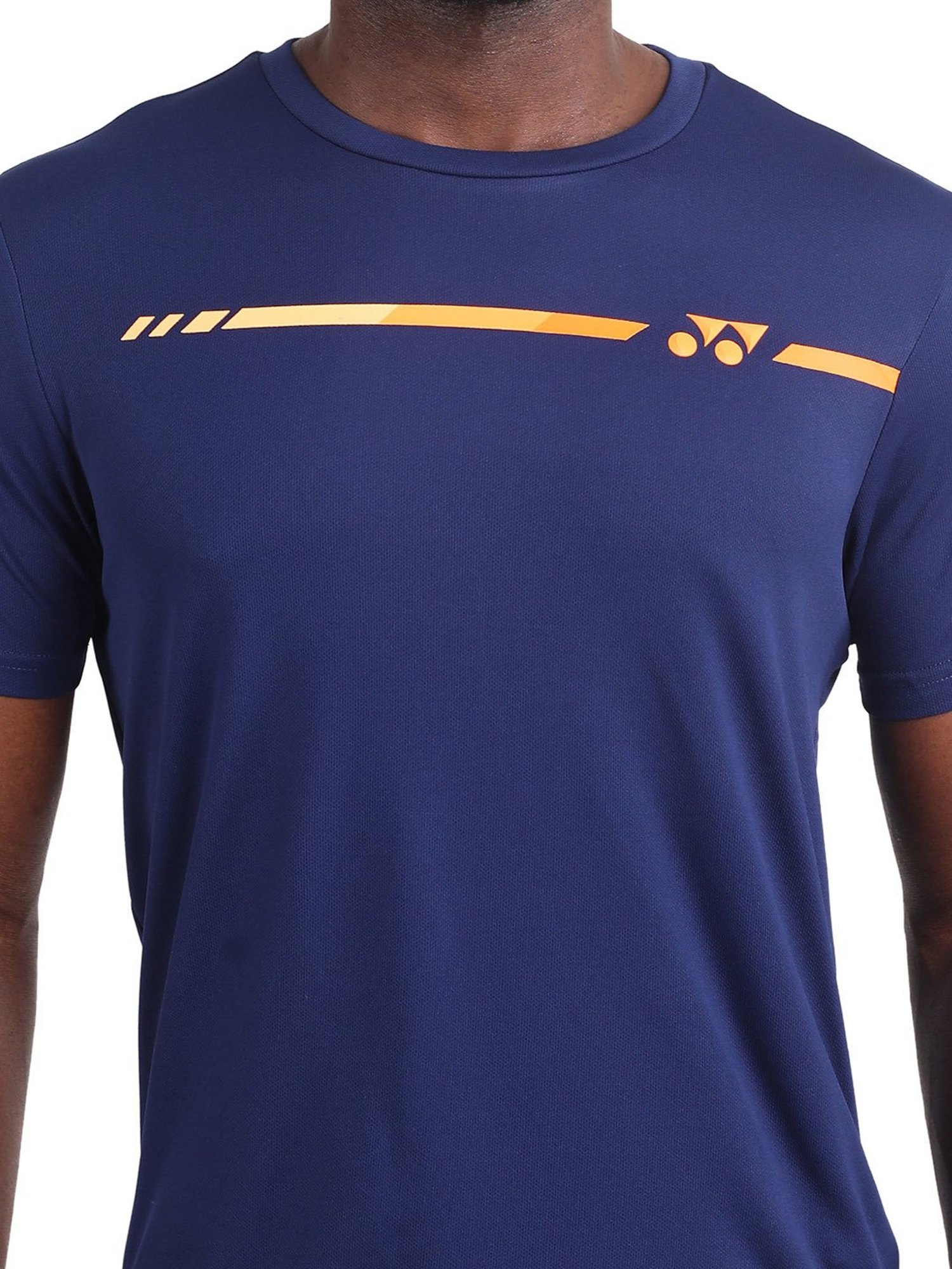 Yonex Patriot Blue Regular Fit Graphic Print Badminton T-Shirt