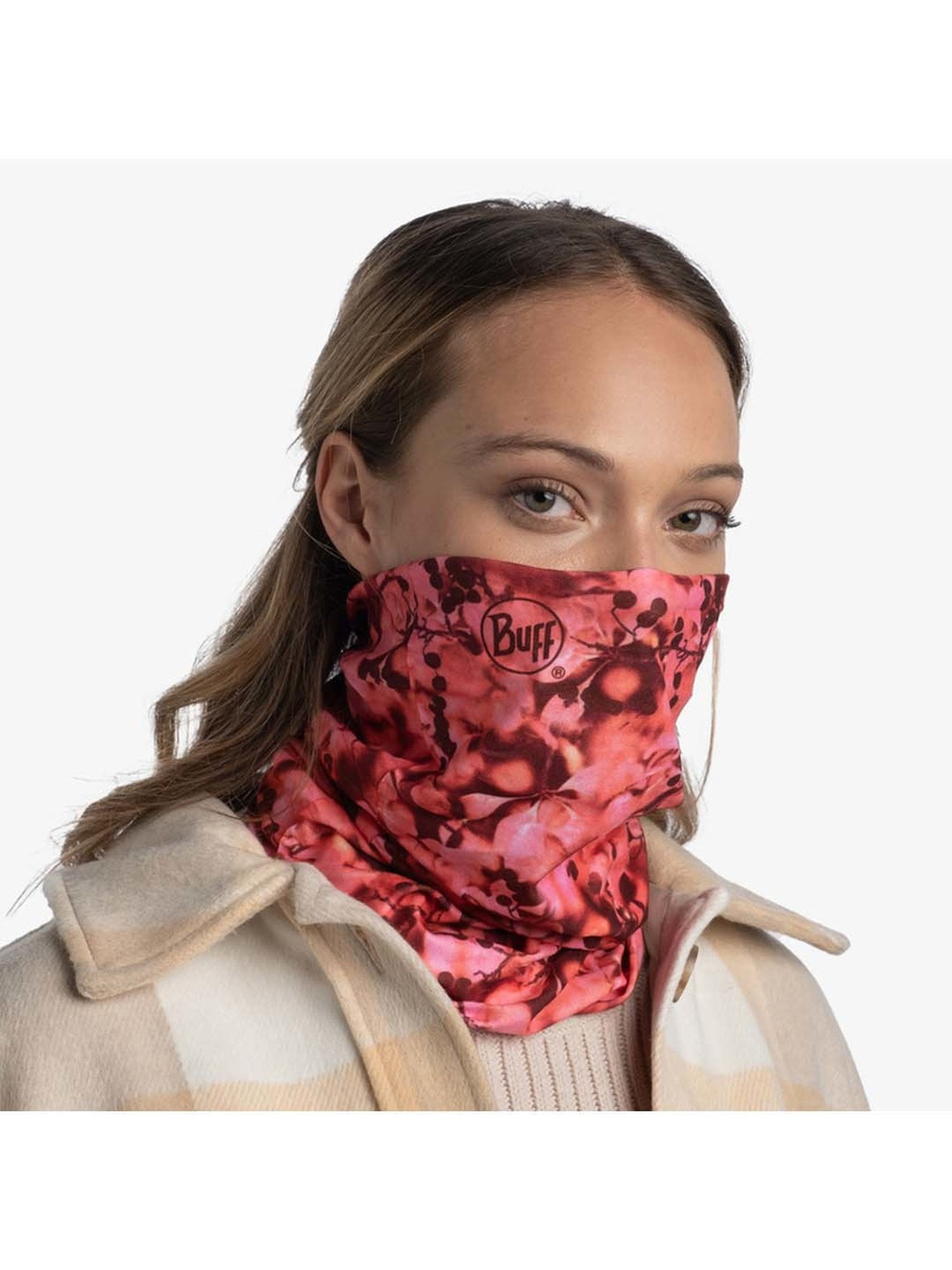 BUFF Original Ecostretch Tribica Red Printed Bandanas