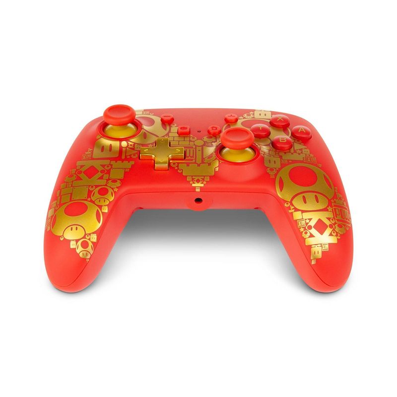 PowerA Enhanced Wired Controller for Nintendo Switch - Mario Golden M - Red
