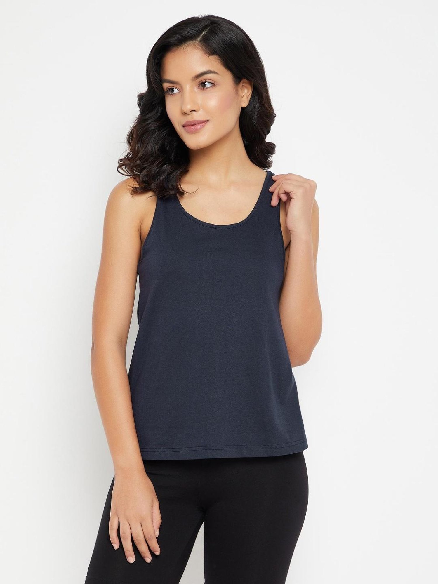 Clovia Navy Camisole