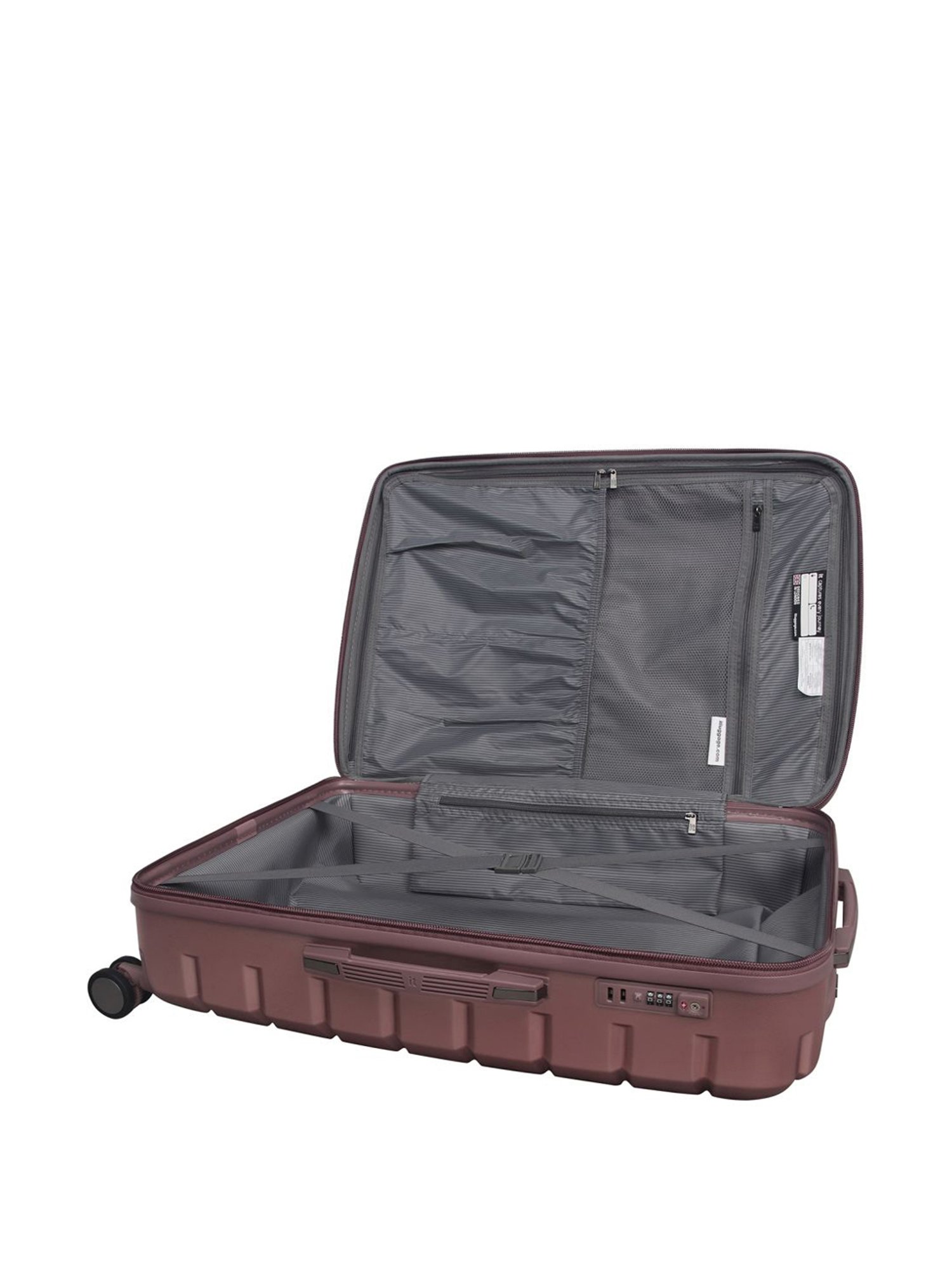 it luggage Prosperous Metalic Pink Medium-24 inches Expandable Hardsided Trolley Bag with TSA Lock