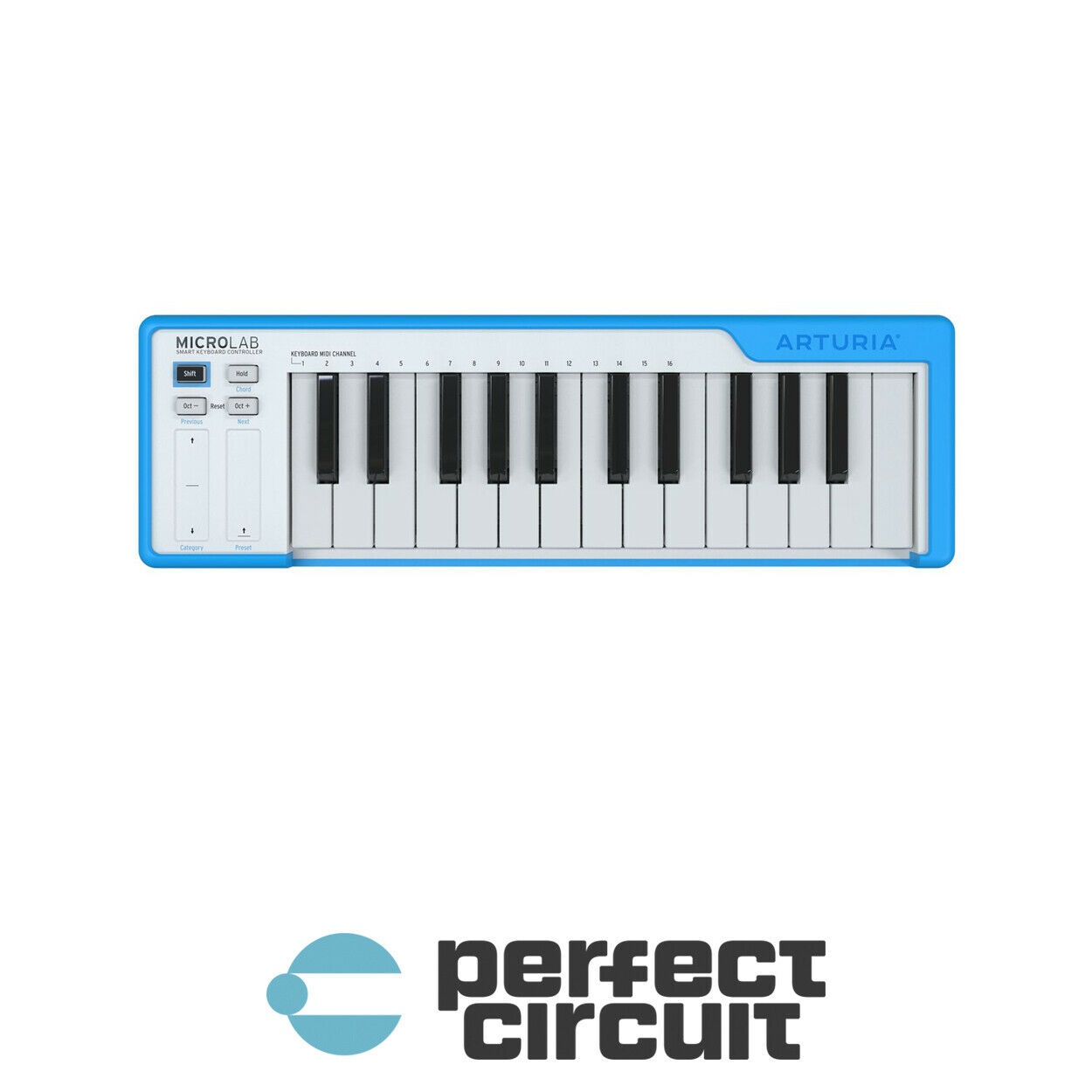 Arturia Microlab MIDI Keyboard (Blue) MIDI CONTROLLER - NEW - PERFECT CIRCUIT