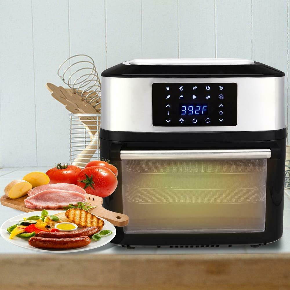 1800W Air Fryer Oven All-In-One 16L Plus Dehydrator Grill Rotisserie 16QT