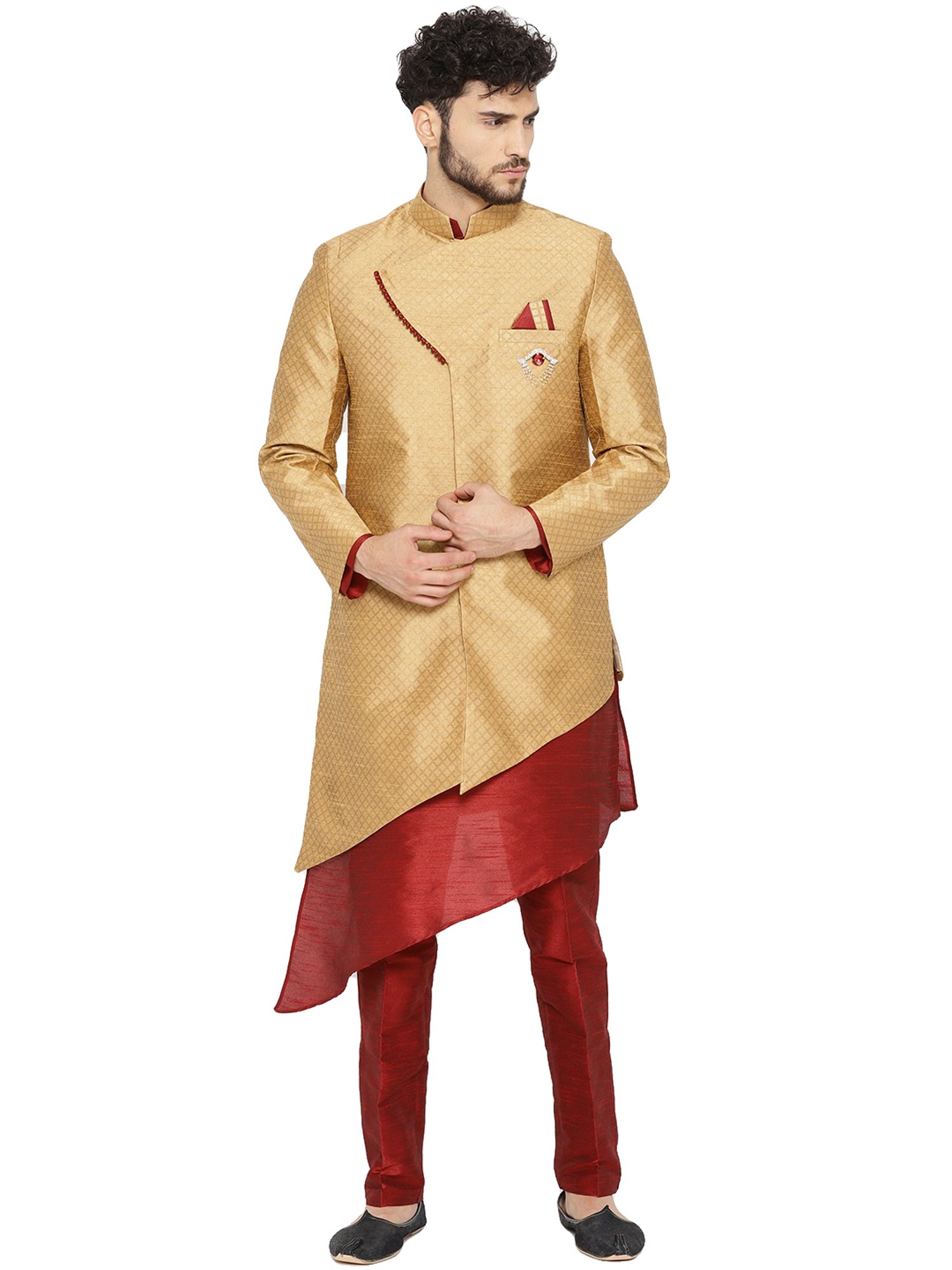 SG RAJASAHAB Multi Regular Fit Kurta Set