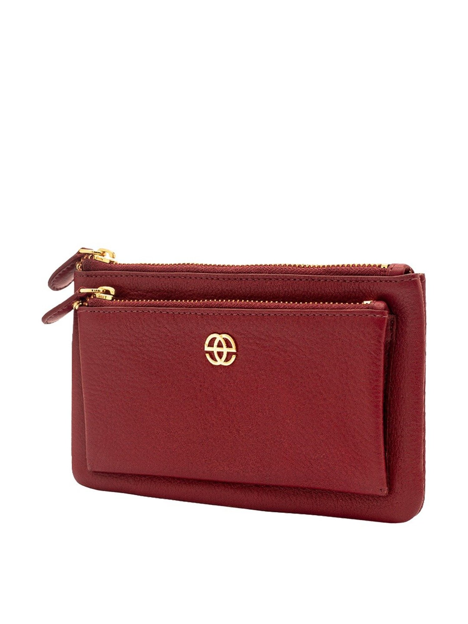 Eske Aleta Maroon Solid Wallet for Women