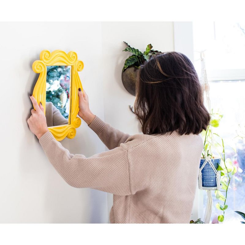 Robe Factory LLC Friends TV Show Yellow Peephole Frame Door Mirror Replica | 15 x 11 Inches