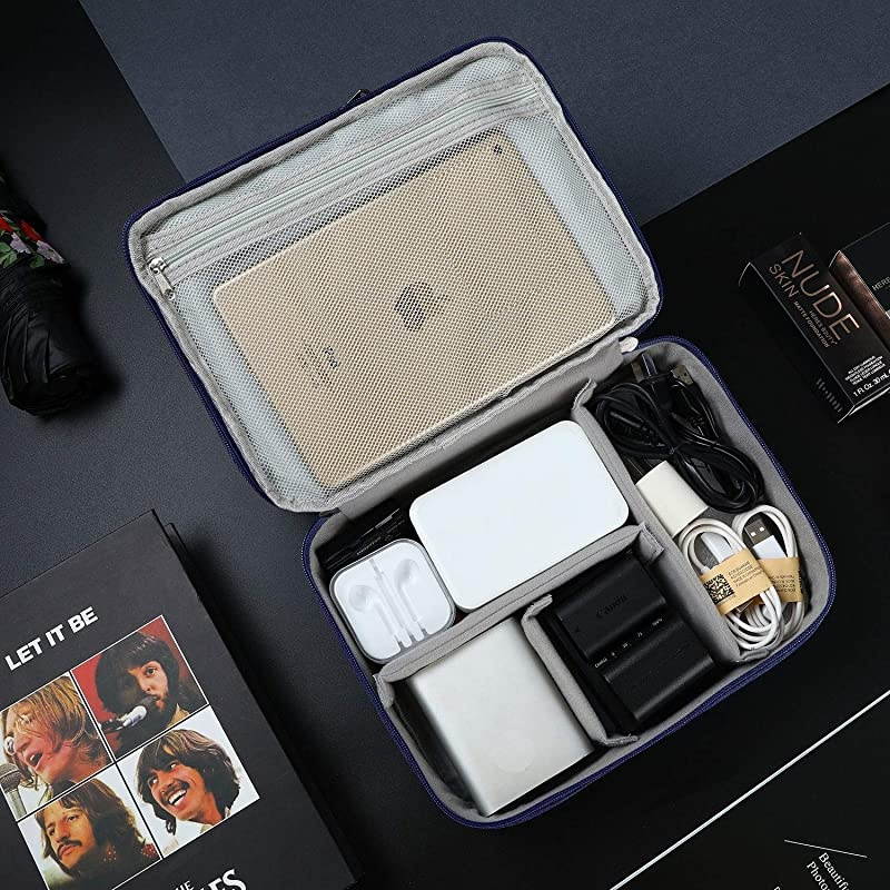 Electronic Organizer Travel Universal Cable Organizer Electronics Accessories Cases for Cable, Charger, Phone, USB, SD Card