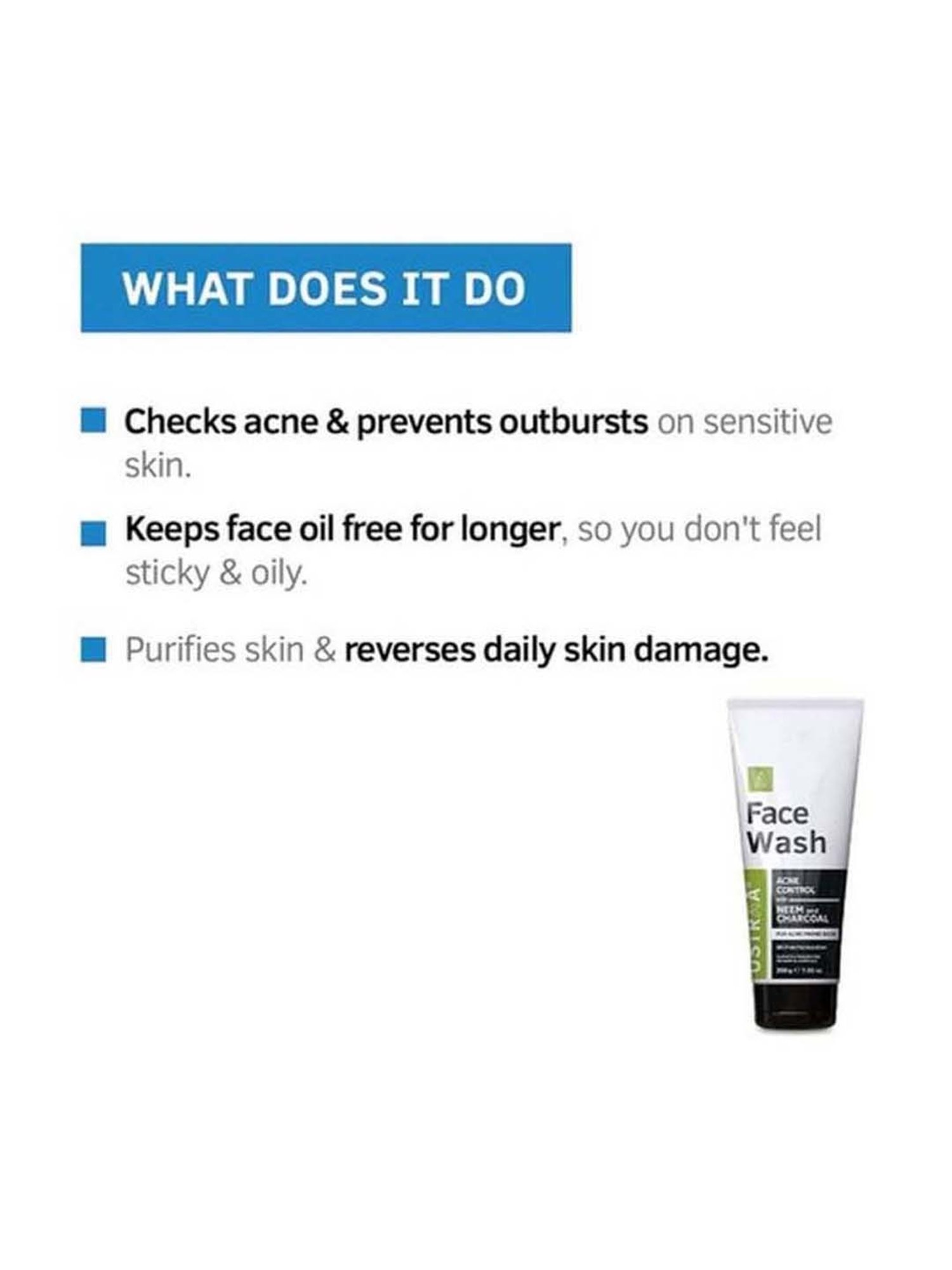 Ustraa Hair Growth Viatlizer and Neem & Charcoal Face Wash