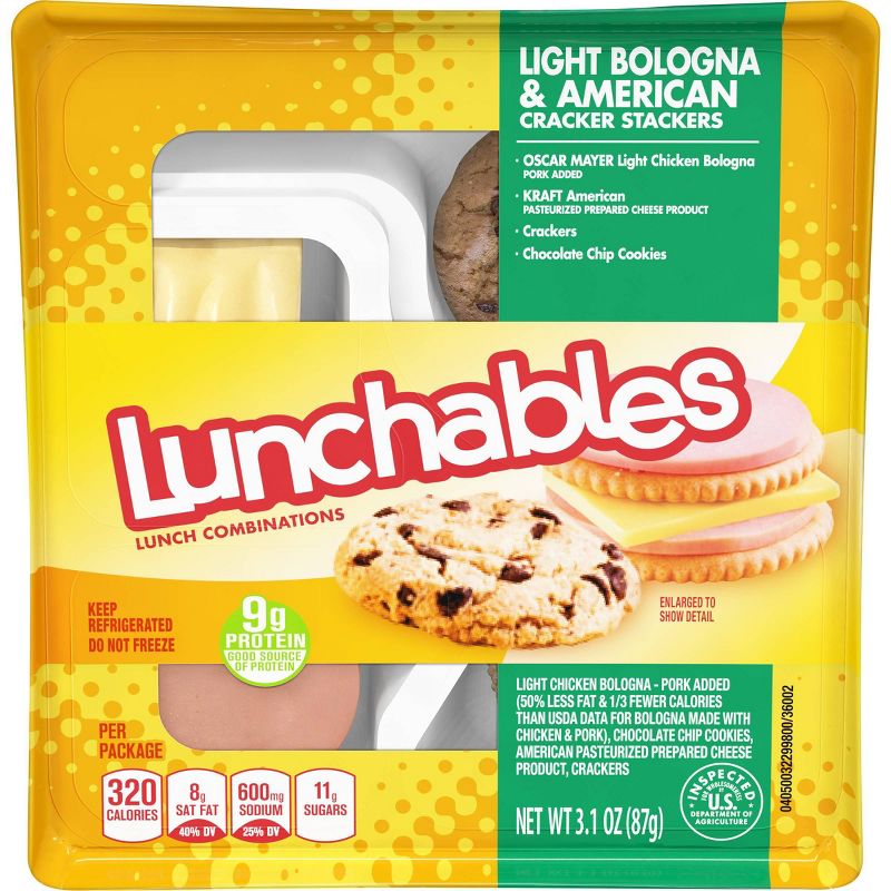 Oscar Mayer Lunchables Light Bologna & American Cracker Stackers - 3.1oz