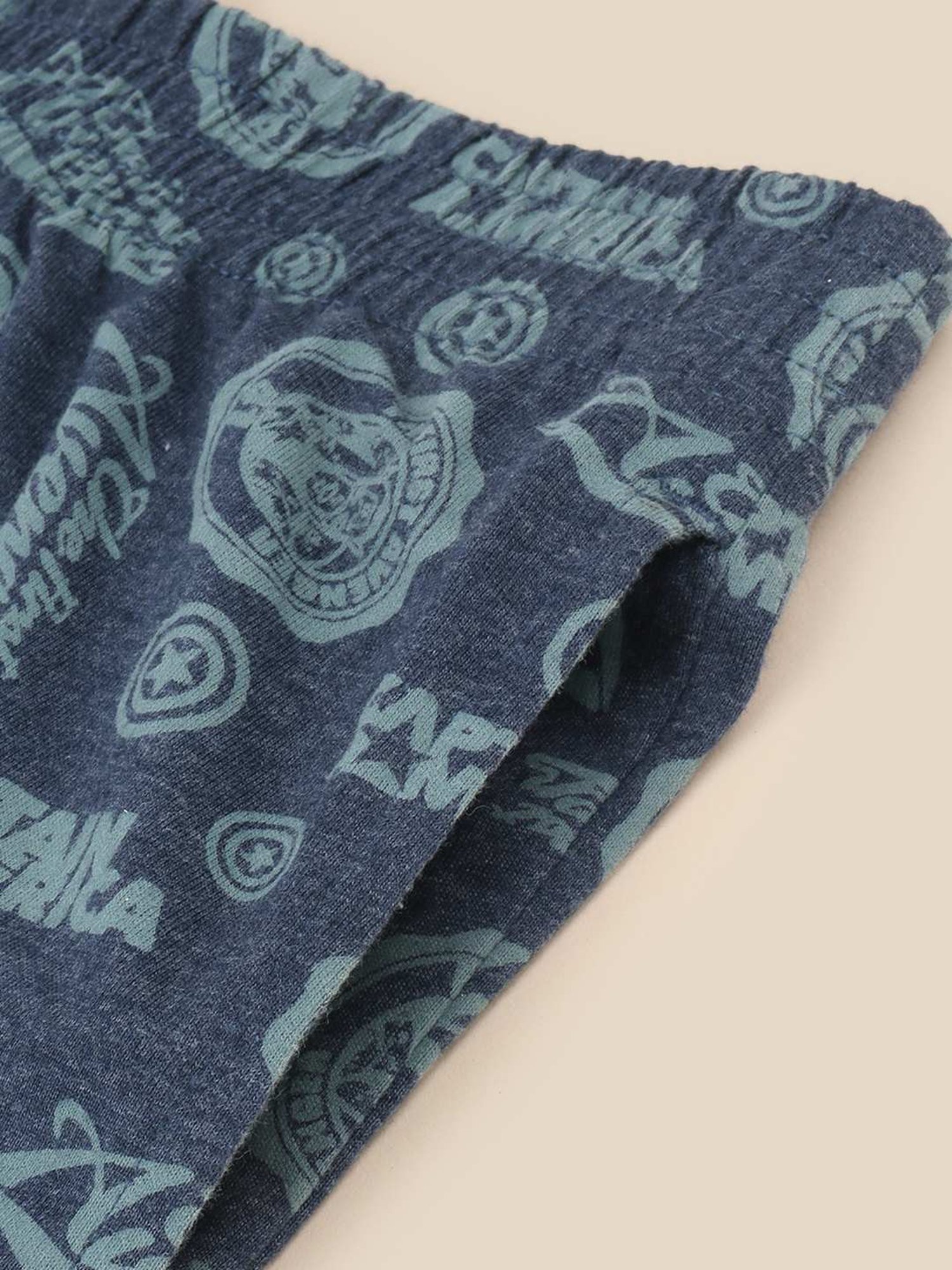 Free Authority Navy Cotton Regular Fit Captain America Printed Nightwear Pyjamas