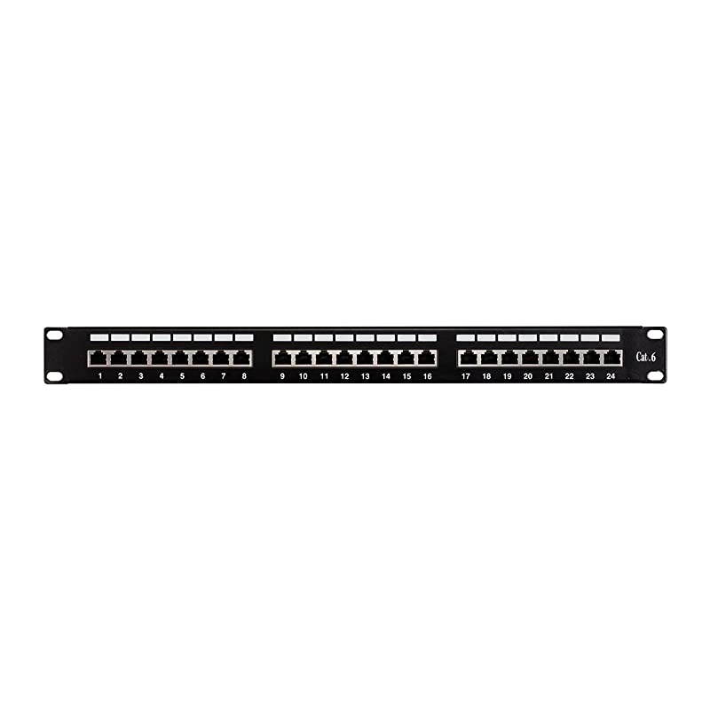 Cat6 FTP 1U Patch Panel 24Port 19 Inch | Dual Krone IDC Entegrade Series
