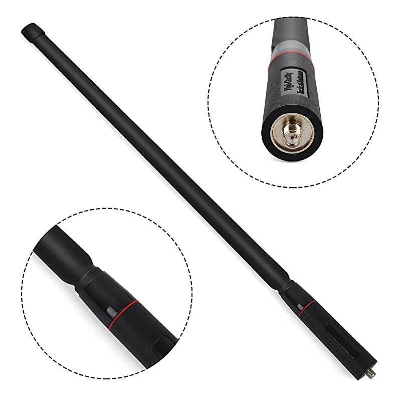 SMA-Female VHF/UHF 144/430Mhz Dual Band Antenna for Baofeng UV-5R, UV-82,UV-9R Plus,BF-F8HP, UV-5R V2+ Plus, BF-F9 V2+ Walkie Talkie Two Way Radio