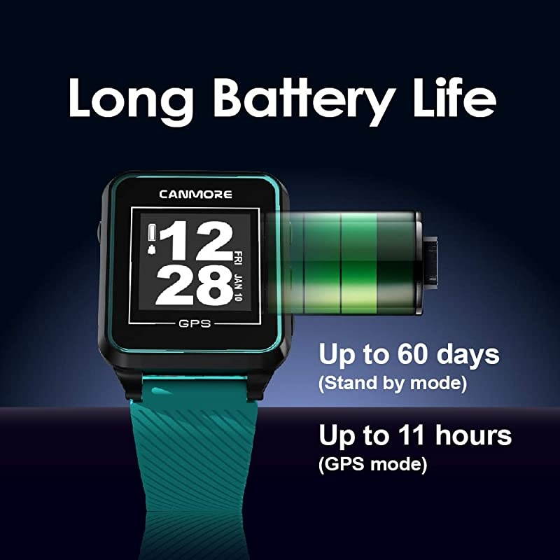 TW353 GPS Golf Watch Essential Golf Course Data and Score Sheet Minimalist amp User Friendly 38000+ Free Courses Worldwide 4ATM Waterproof 1Year Warranty Turquoise