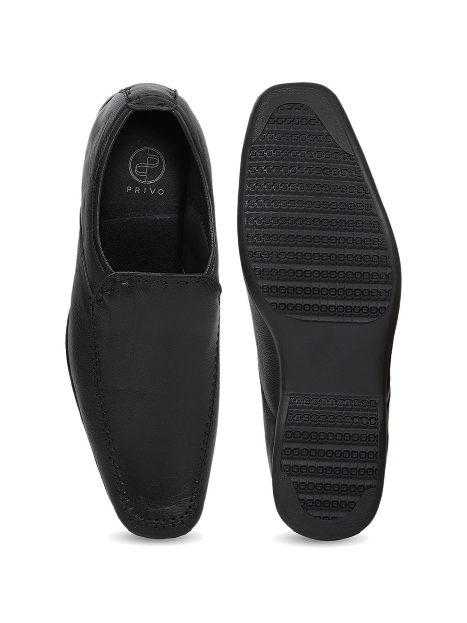 Privo by Inc.5 Men's Black Formal Loafers
