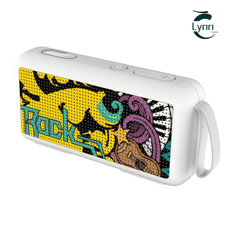 Wireless Mini Creative Graffiti Painted Bluetooth Speakers TF USB FM Wireless Portable Music Sound Gift