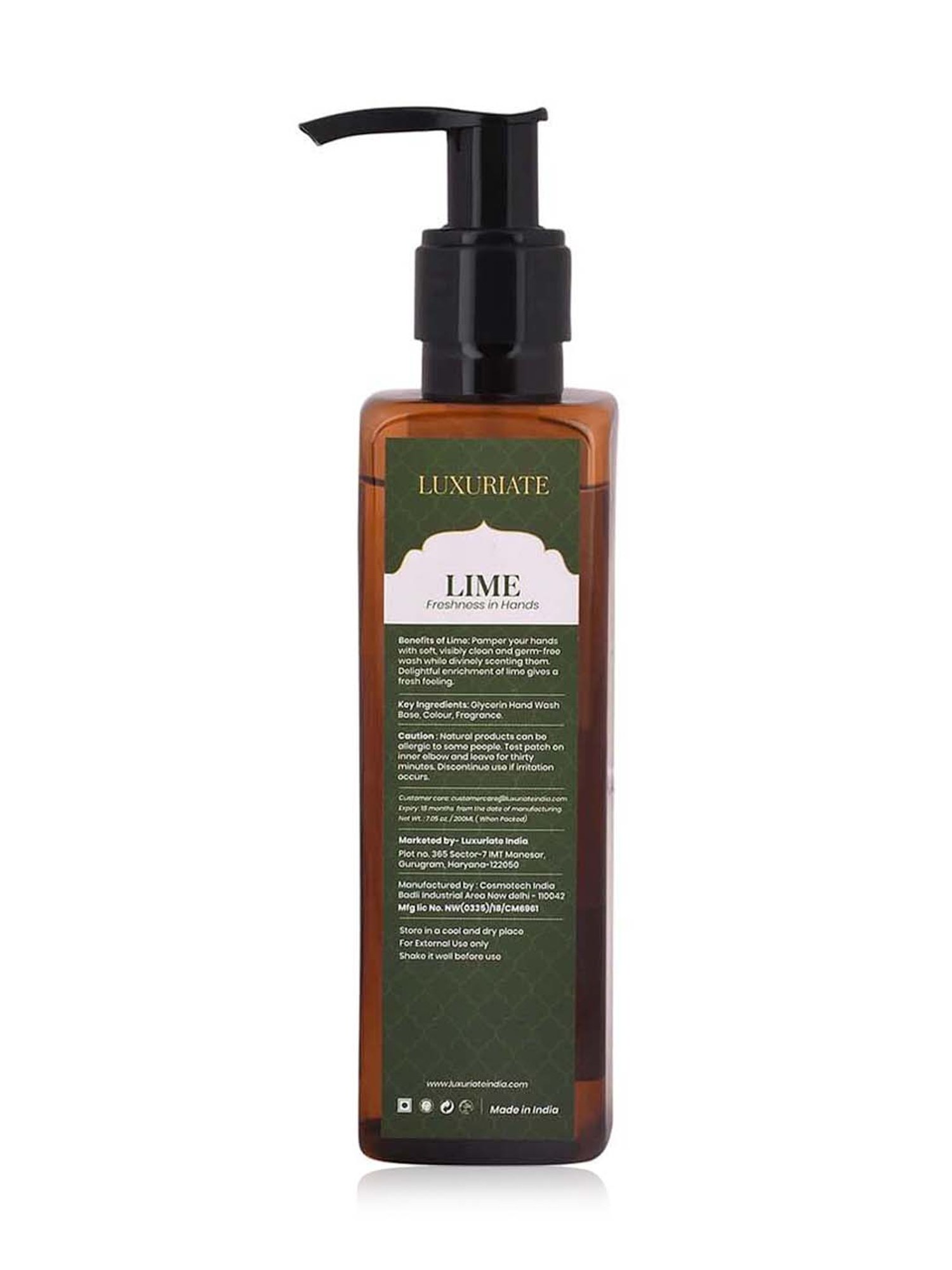 Luxuriate Lime Refreshing Gentle Foaming Liquid Hand Wash - 200 ml