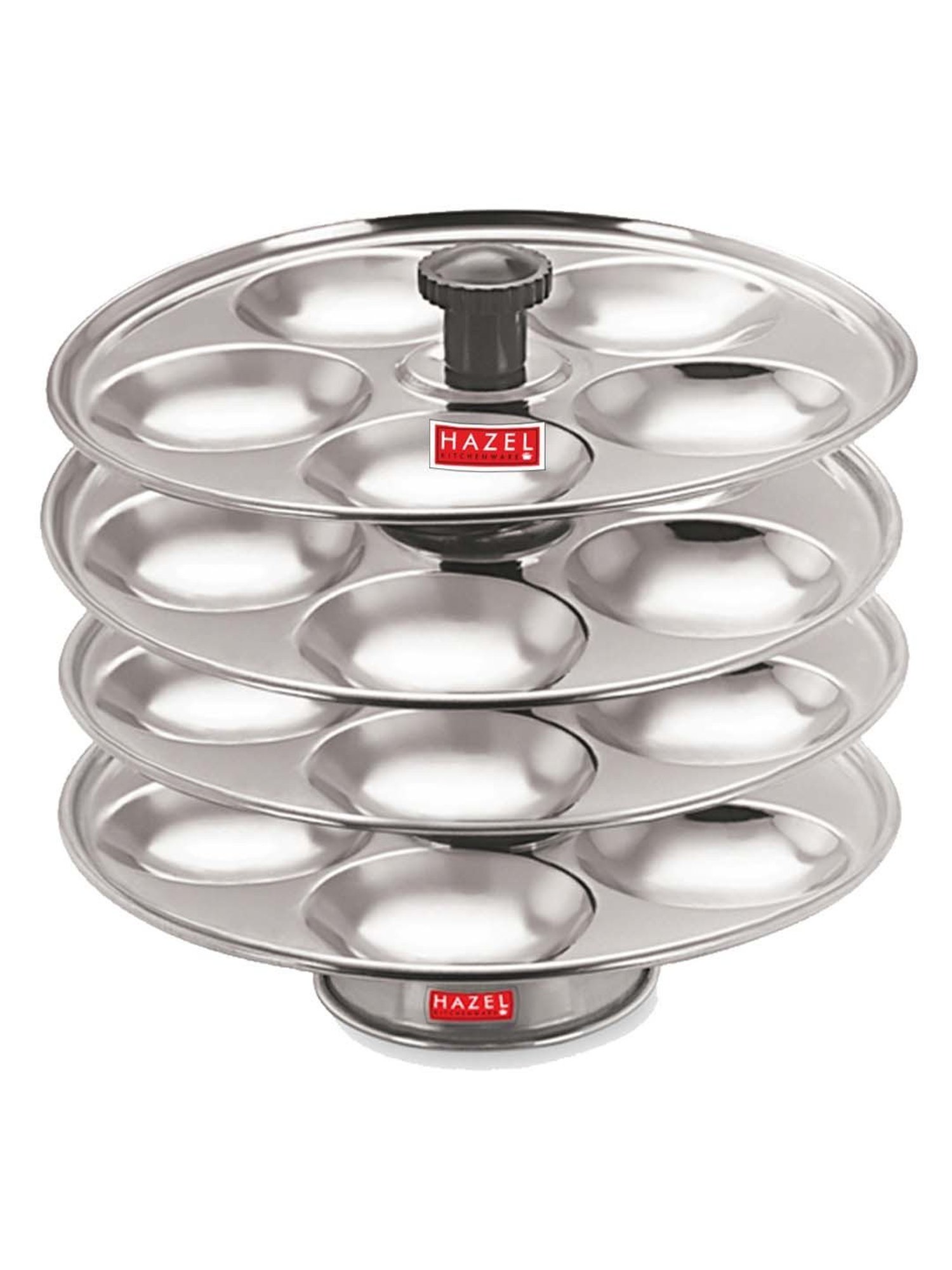 Butterfly Silver Stainless Steel Standard Idli Maker With Friendly Cooker
