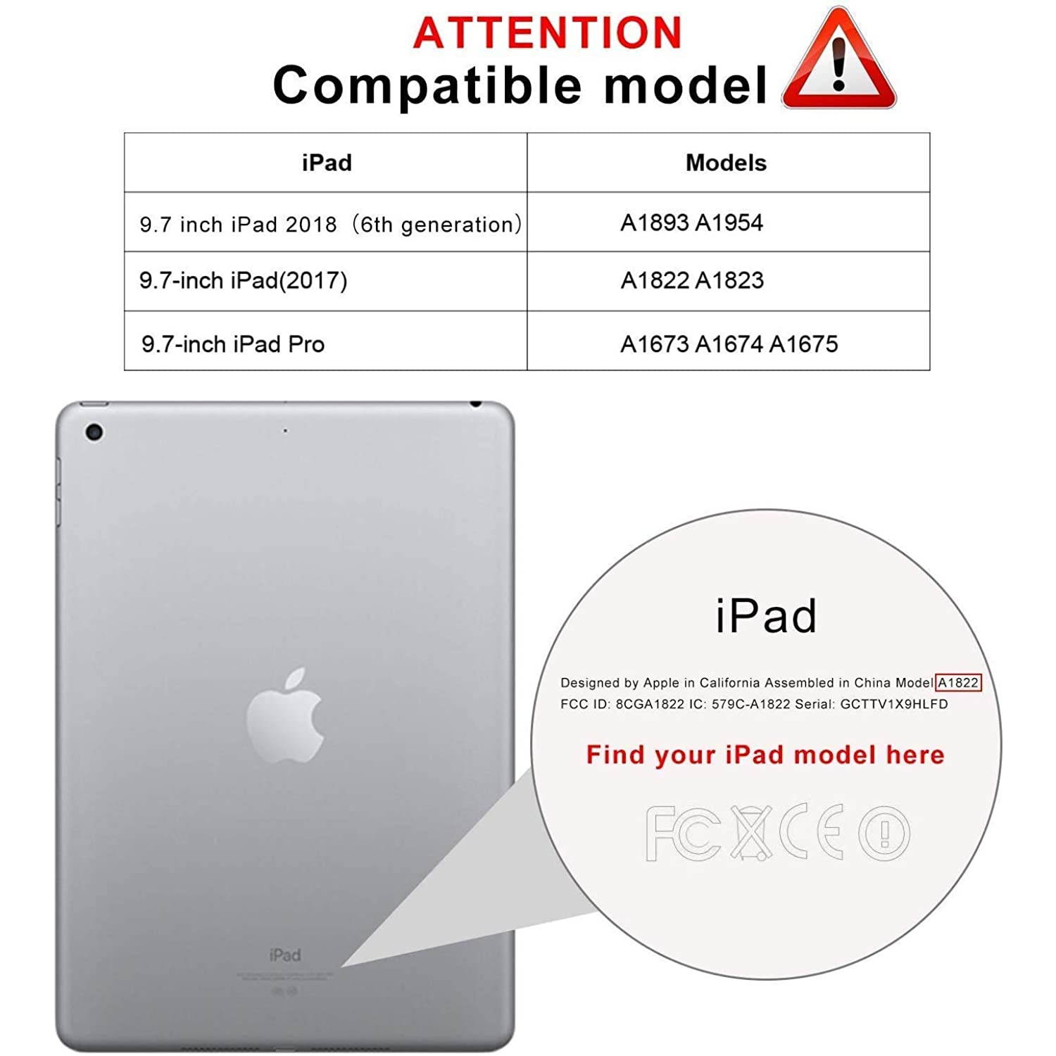 New iPad 9.7" (2018 & 2017) / iPad Pro 9.7 / iPad Air 2 / iPad Air Screen Protector, SPARIN Tempered Glass Screen Protector - Apple Pencil Compatible / High Definition / Scratch Resistant