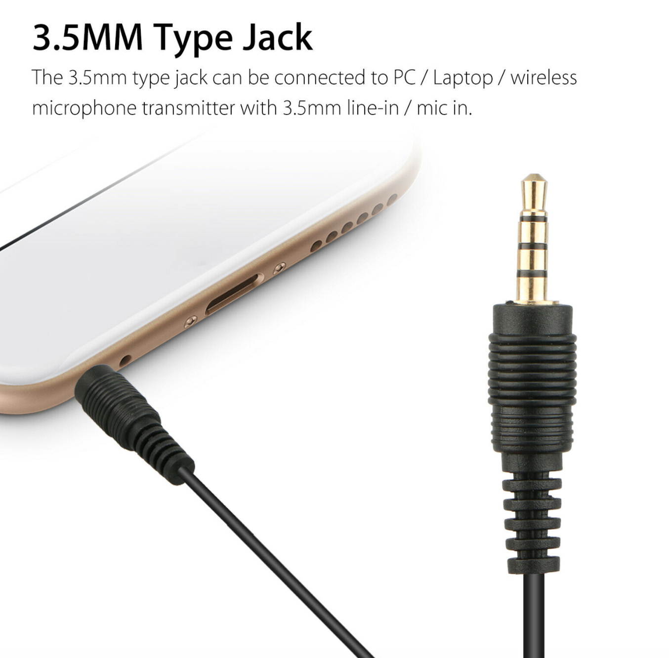 Ultimate Lavalier Microphone For Bloggers And Vloggers Lapel Mic Clip-on Phone