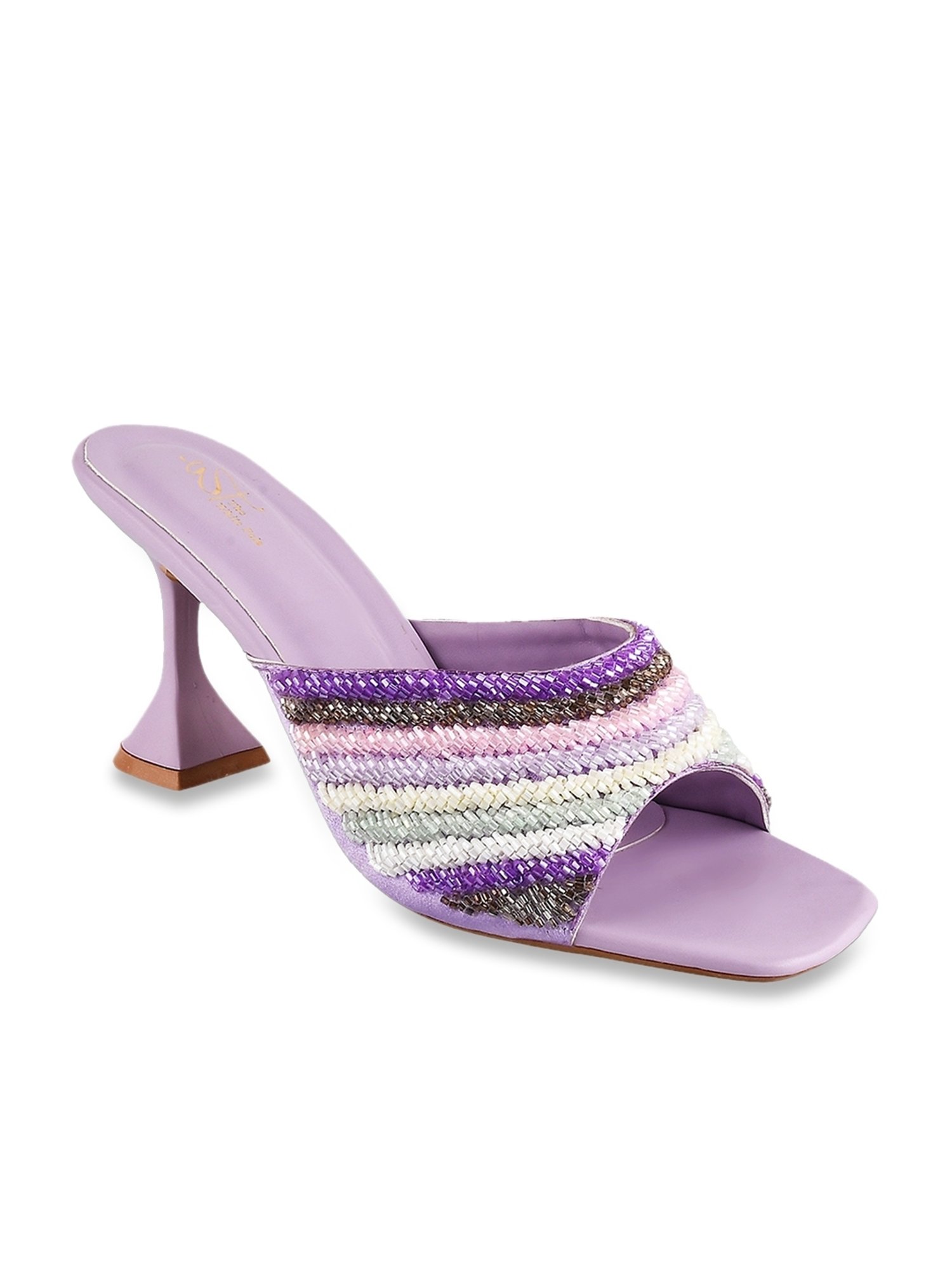 The White Pole Women's Blue Casual Sandals