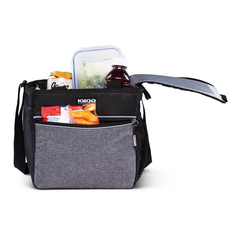 Igloo 9 Can Balance Mini City Cooler Lunch Tote- Gray/Black