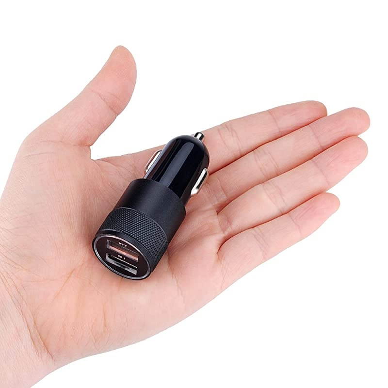Car Charger, 3.4A 2 Pack USB Smart Port Charger Compatible with iPhone X 8 7 6S 6 Plus, 5 SE 5S 5 5C,Galaxy S9 S8 S7 S6 Edge, Note 8 4, LG G6 G5 V10 V20,Nexus 5 X 6P,Pixel,iPad Pro Portable