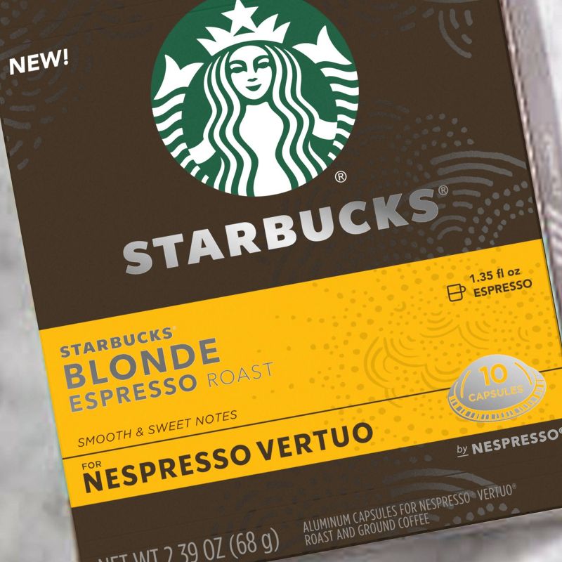 Starbucks Nespresso Vertuo Blonde Espresso Light Roast Coffee - 2.39oz/10ct