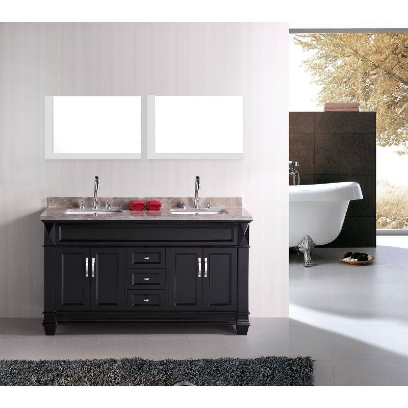 35.5" D3 Modern Plywood Veneer Mirror White - American Imaginations