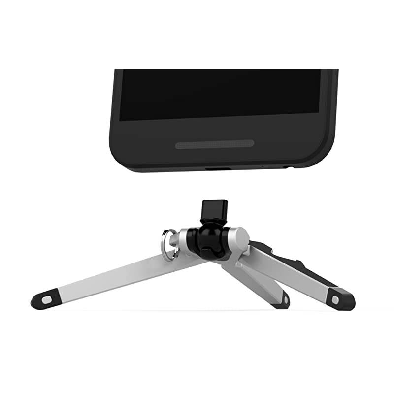 Stance | Compact Tripod USBC Smartphones | Works with Galaxy S8 Google Pixel Pixel XL LG G6 OnePlus 3T LG V20 Huawei Honor 8 LG G5 Nexus 5x amp 6P and More | Black