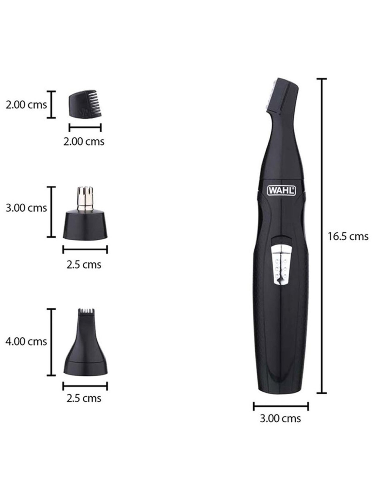 Wahl Mini GroomsMan 5608-524 Rechargeable Trimmer for Men (Black)